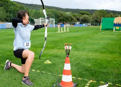 Run Archery à genou